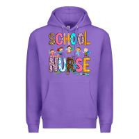 Purple school nurse Premium Hoodie - RanaPortraitStore