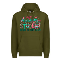 Army Green nursing student no sleep no money no life Premium Hoodie - RanaPortraitStore