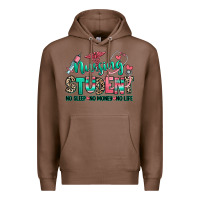 Chestnut nursing student no sleep no money no life Premium Hoodie - RanaPortraitStore