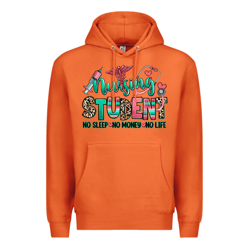 Nursing Student No Sleep No Money No Life Premium Hoodie by RanaPortraitStore | Teevron