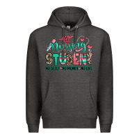 Charcoal Heather nursing student no sleep no money no life Premium Hoodie - RanaPortraitStore