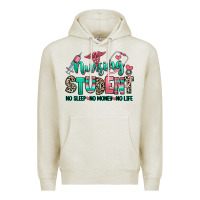 Oatmeal Heather nursing student no sleep no money no life Premium Hoodie - RanaPortraitStore