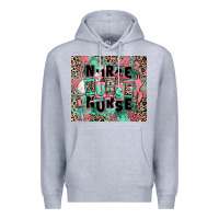 Heather Grey nurse Premium Hoodie - RanaPortraitStore
