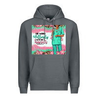 Rock she works willingly with her hands afro nurse Premium Hoodie - RanaPortraitStore