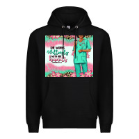 Black she works willingly with her hands afro nurse Premium Hoodie - RanaPortraitStore