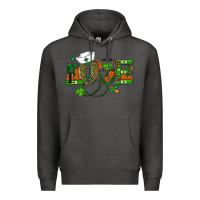 Charcoal Heather st patricks day love nurse Premium Hoodie - RanaPortraitStore