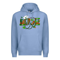 Colony Blue st patricks day love nurse Premium Hoodie - RanaPortraitStore