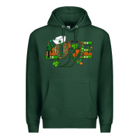 Sports Green st patricks day love nurse Premium Hoodie - RanaPortraitStore
