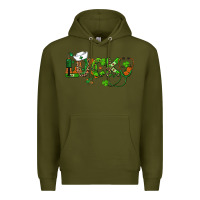 Army Green st patricks day lucky nurse Premium Hoodie - RanaPortraitStore
