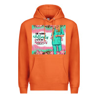 Carrot she works willingly with her hands blonde nurse Premium Hoodie - RanaPortraitStore
