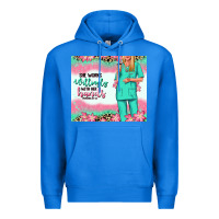 True Royal she works willingly with her hands blonde nurse Premium Hoodie - RanaPortraitStore