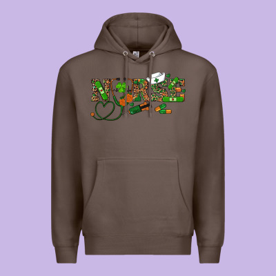 St Patricks Day Nurse Premium Hoodie Designed By Ranaportraitstore