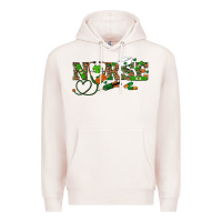 Pale Pink st patricks day nurse Premium Hoodie - RanaPortraitStore