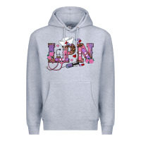 Heather Grey valentines day lpn Premium Hoodie - RanaPortraitStore