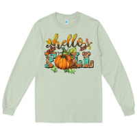 Matcha hello fall pumpkin Long Sleeve Tee - BarkalooDesign