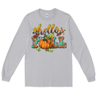 Moon Dust hello fall pumpkin Long Sleeve Tee - BarkalooDesign
