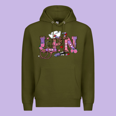 Valentines Day Lpn Premium Hoodie Designed By Ranaportraitstore