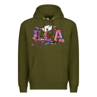 Army Green valentines day Premium Hoodie - RanaPortraitStore