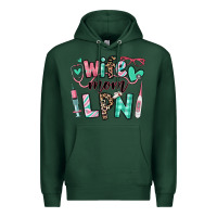 Sports Green wife mom lpn licensed practical nurse Premium Hoodie - RanaPortraitStore