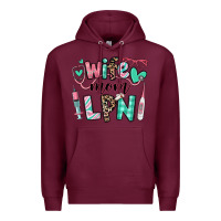 Burgundy wife mom lpn licensed practical nurse Premium Hoodie - RanaPortraitStore