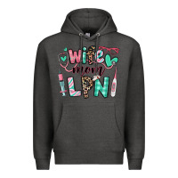 Charcoal Heather wife mom lpn licensed practical nurse Premium Hoodie - RanaPortraitStore