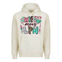 Oatmeal Heather wife mom lpn licensed practical nurse Premium Hoodie - RanaPortraitStore