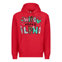 Red wife mom lpn licensed practical nurse Premium Hoodie - RanaPortraitStore