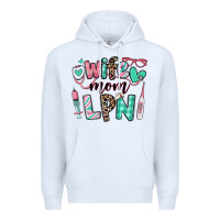 White wife mom lpn licensed practical nurse Premium Hoodie - RanaPortraitStore