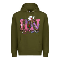 Army Green valentines day rn registered nurse Premium Hoodie - RanaPortraitStore