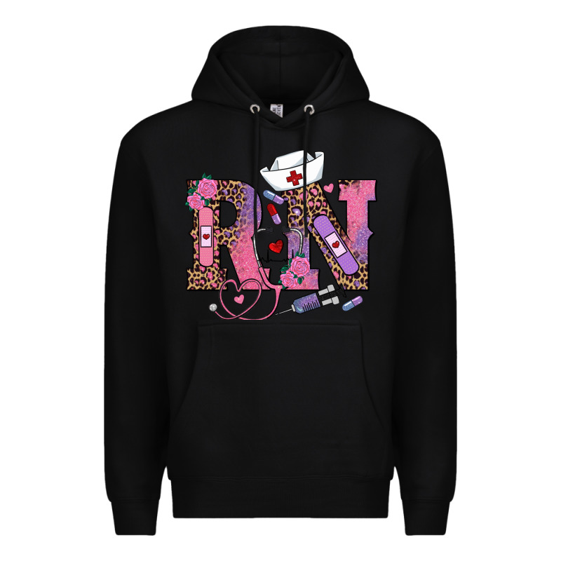 Valentines Day Rn Registered Nurse Premium Hoodie by RanaPortraitStore | Teevron