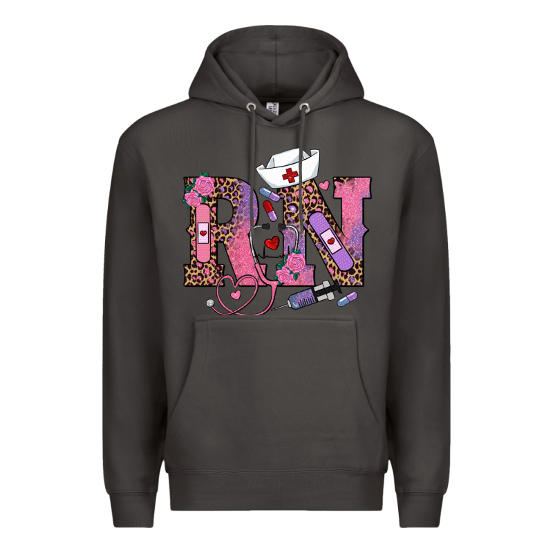 Valentines Day Rn Registered Nurse Premium Hoodie by RanaPortraitStore | Teevron