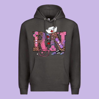 Valentines Day Rn Registered Nurse Premium Hoodie Designed By Ranaportraitstore