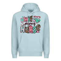 Blue Mist wife mom nurse Premium Hoodie - RanaPortraitStore