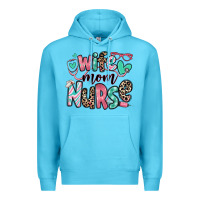 Ocean Blue wife mom nurse Premium Hoodie - RanaPortraitStore