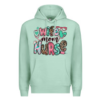 Seafoam wife mom nurse Premium Hoodie - RanaPortraitStore