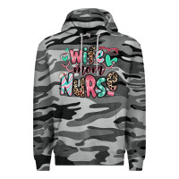 Slate Camo wife mom nurse Premium Hoodie - RanaPortraitStore
