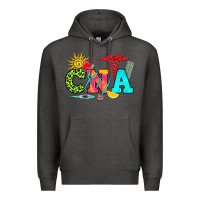 Charcoal Heather cna summer Premium Hoodie - RanaPortraitStore