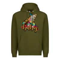 Army Green baby bear Premium Hoodie - RanaPortraitStore