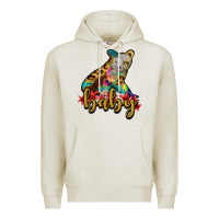Oatmeal Heather baby bear Premium Hoodie - RanaPortraitStore