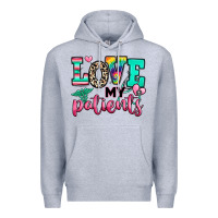 Heather Grey love my patients nurse Premium Hoodie - RanaPortraitStore
