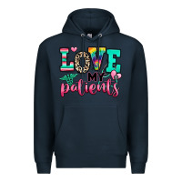 Navy love my patients nurse Premium Hoodie - RanaPortraitStore