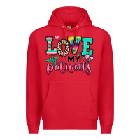 Red love my patients nurse Premium Hoodie - RanaPortraitStore