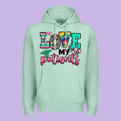 Love My Patients Nurse Premium Hoodie Designed By Ranaportraitstore