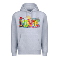 Heather Grey love nurse summer Premium Hoodie - RanaPortraitStore
