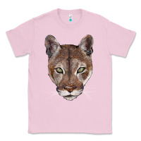 Bubblegum Pink florida panther  face Classic Tee - BarkalooDesign