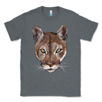 Charcoal Heather florida panther  face Classic Tee - BarkalooDesign