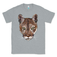 Heather Grey florida panther  face Classic Tee - BarkalooDesign