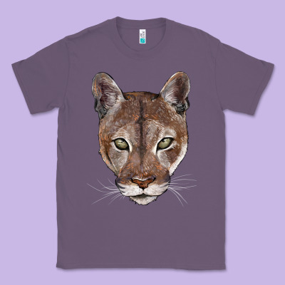 Florida Panther  Face Classic Tee Designed By Barkaloodesign