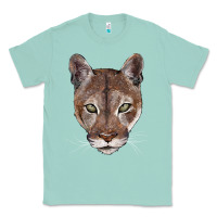 Seafoam florida panther  face Classic Tee - BarkalooDesign
