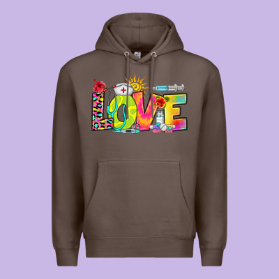 Love Nurse Summer Premium Hoodie Designed By Ranaportraitstore